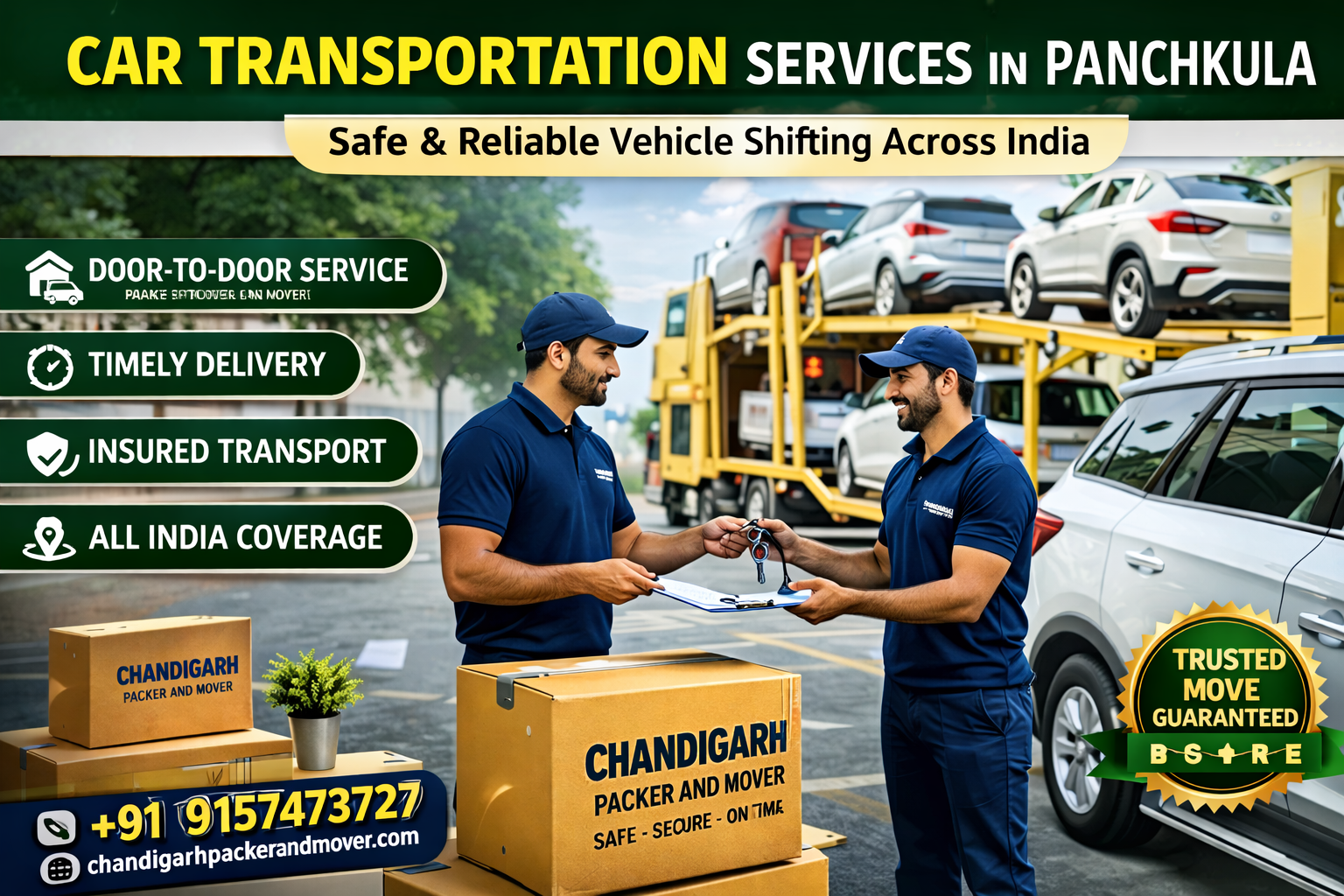 Car Transportation Services in Panchkula