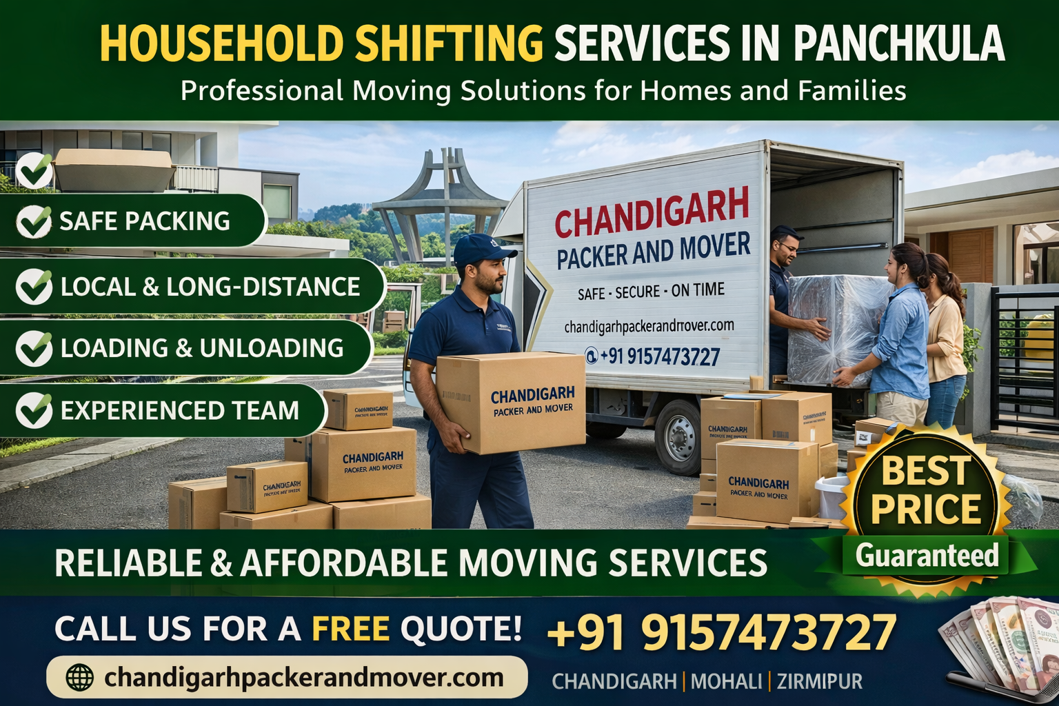 Household Shifting Services in Panchkula – Safe, Smooth & Stress-Free Home Relocation