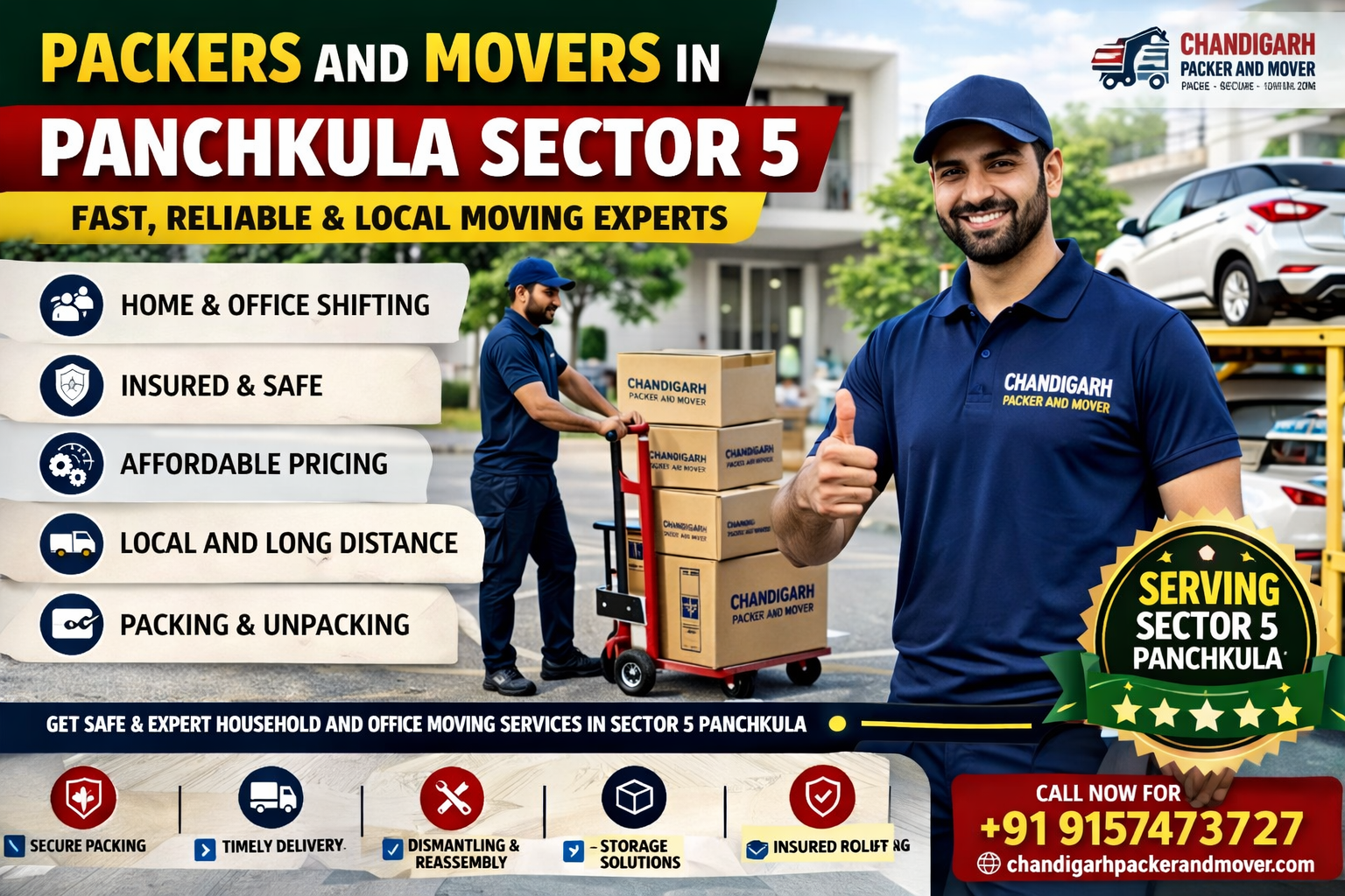 Packers and Movers in Panchkula Sector 5